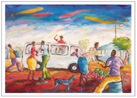 'Catching a taxi'