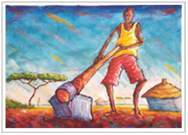 'Working the land'